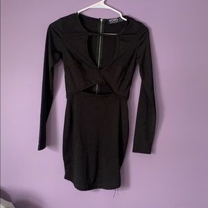 Black long sleeve dress